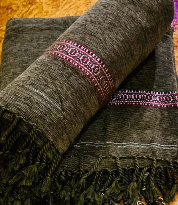 High Quality Traditional Velvet Shawl For CHOCOLATE 818