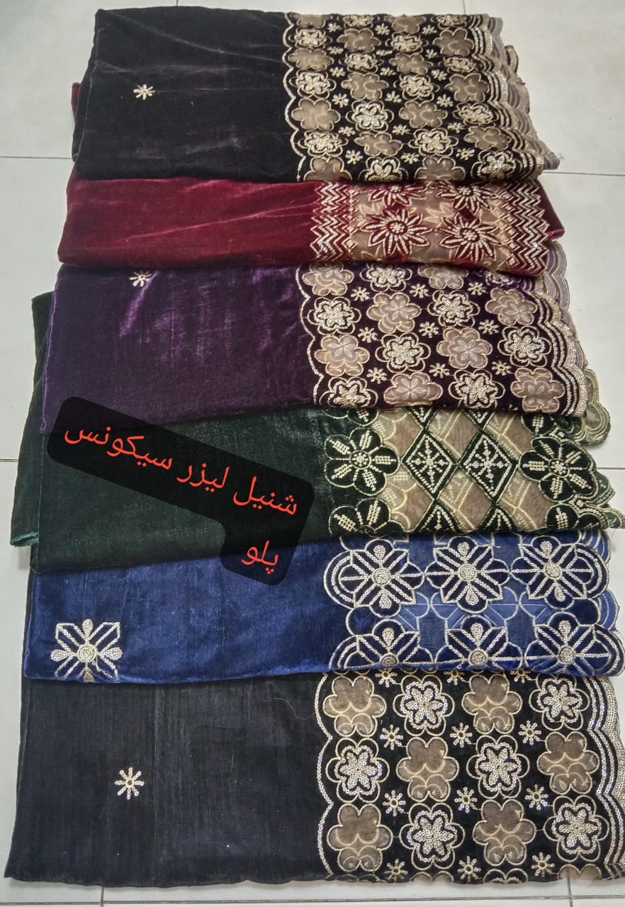 Women Shawl Velvet Shunil leaser Sequence palo 🪡 work, 27