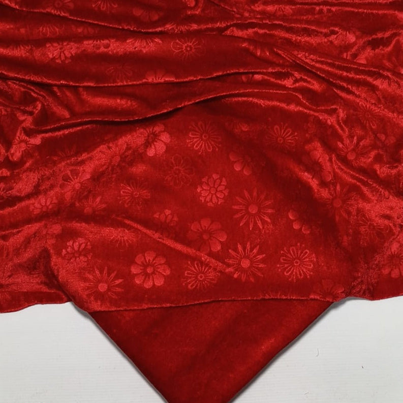 KOREAN VELVET 2PC KV-13 ( Red )