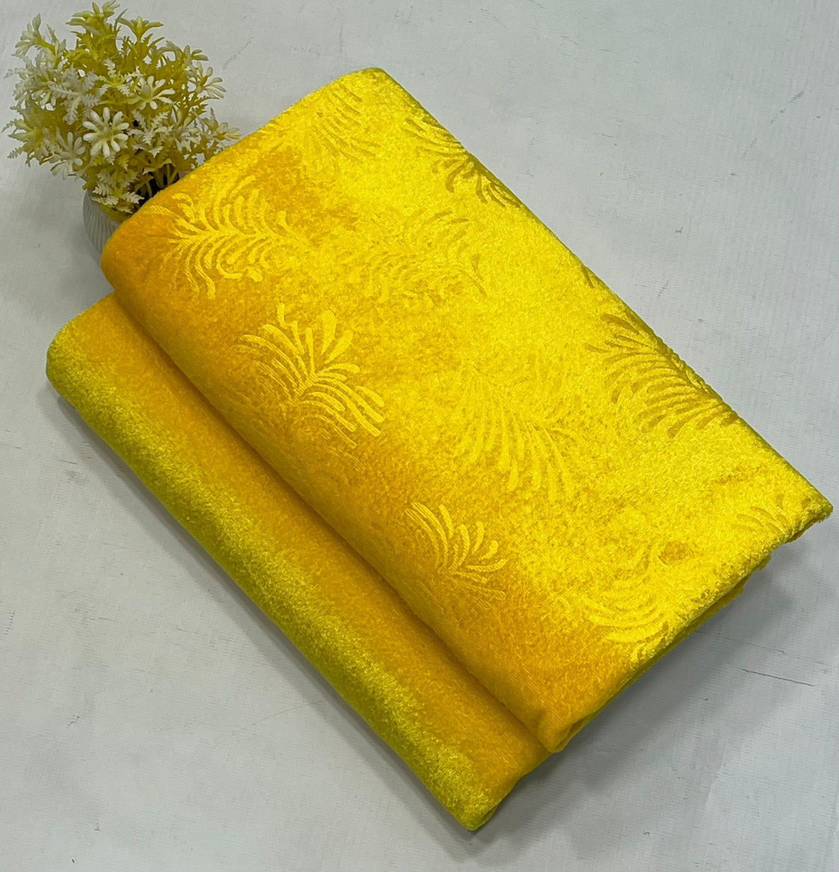 KOREAN VELVET 2PC KV-14 ( Yellow )