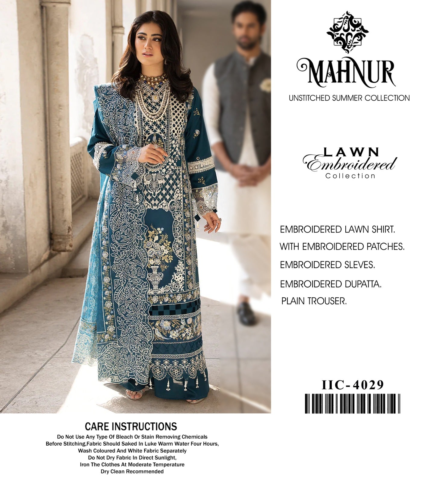 EID WEAR 3PC LAWN SUIT  - 121