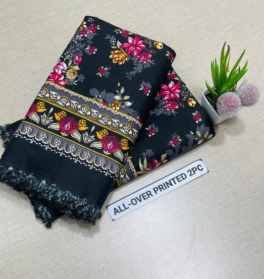 2 pc flora print Four season 428