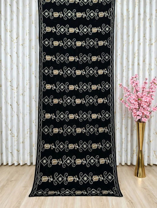 Bareeze velvet  Women Shawl premium embroidery  🪡 work, 716