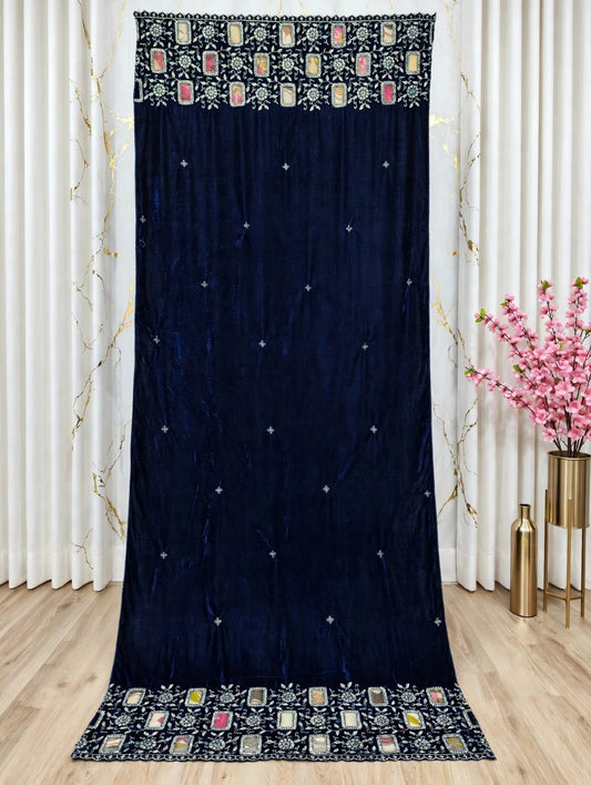Bareeze velvet   Women wool Shawl premium design and  🪡 work, 732