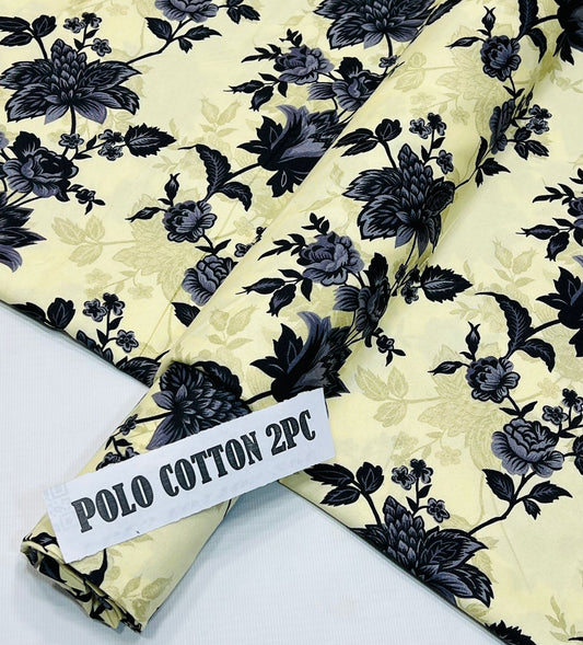 2pc American Cotton Unstitched suit -622