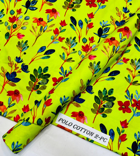 2pc American Cotton Unstitched suit -717