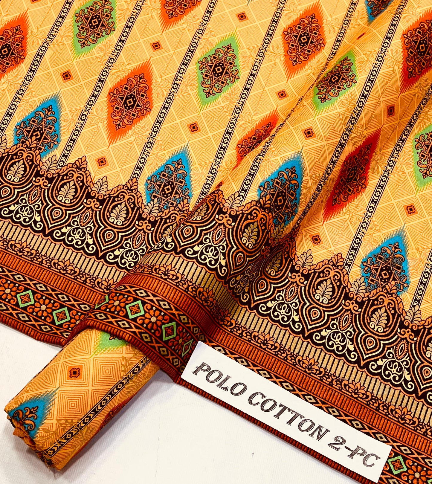 2pc American Cotton Unstitched suit -721