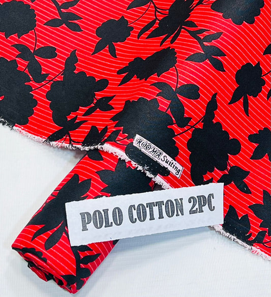 2pc American Cotton Unstitched suit -614