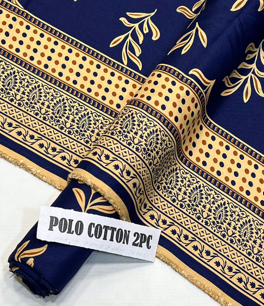 2pc American Cotton Unstitched suit -618