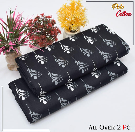 2pc American Cotton Unsititched suit -169