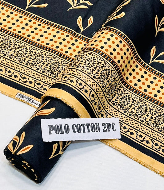 2pc American Cotton Unstitched suit -616