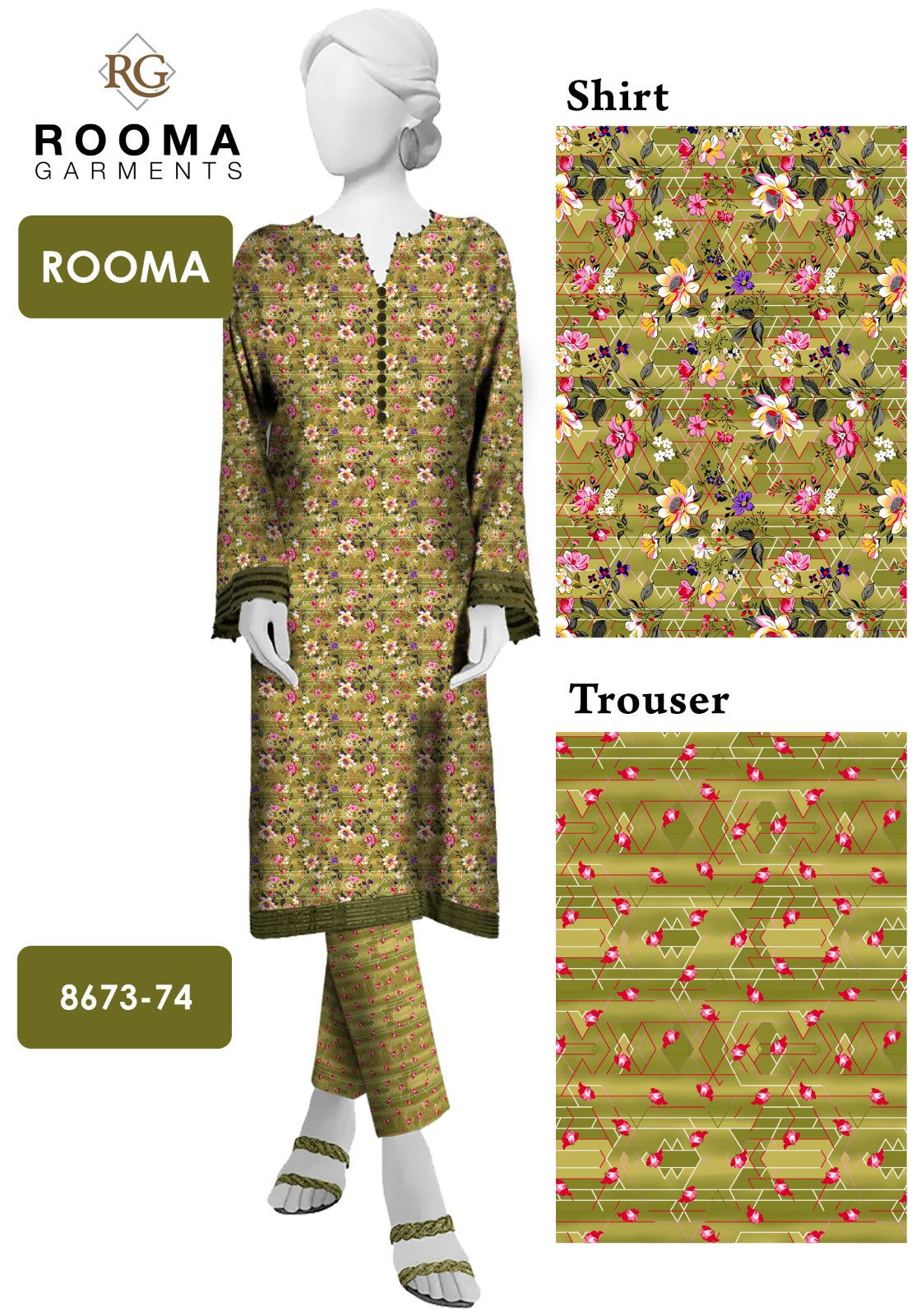 2pc Micro Polo Cotton Unsititched suit -06