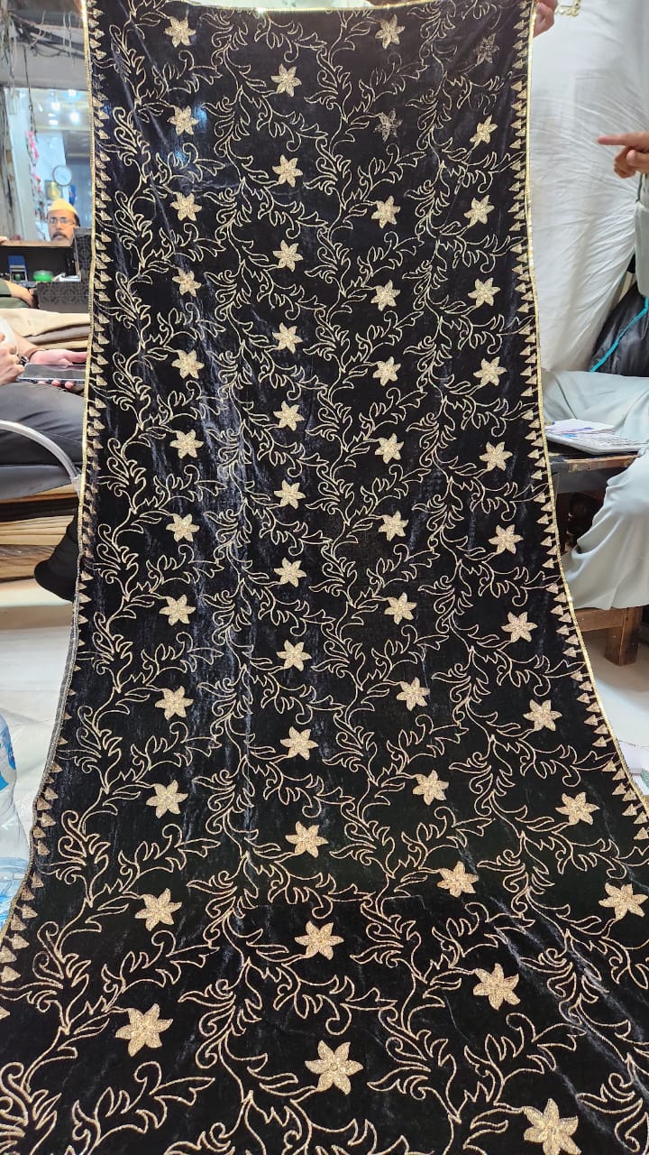 Women Shawl embroidery 🪡 work, 24