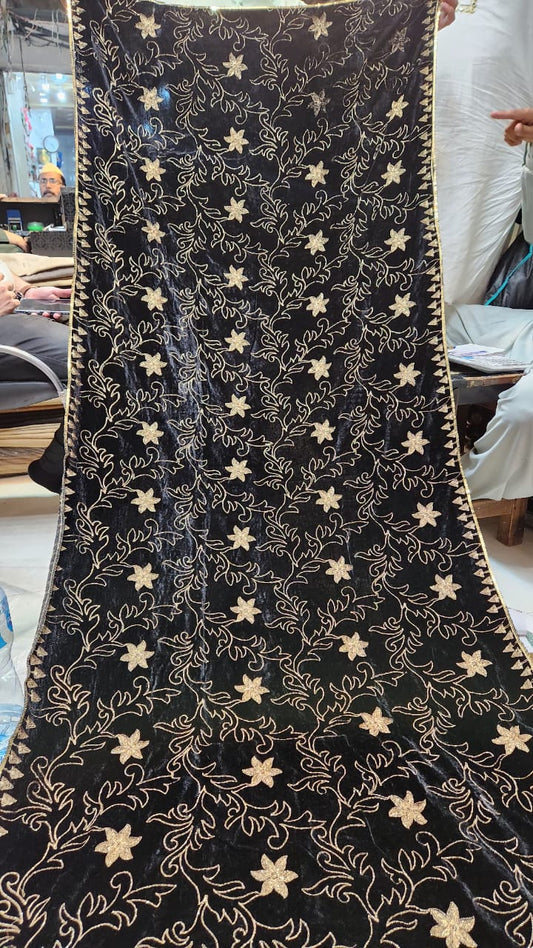 Women Shawl embroidery 🪡 work, 24