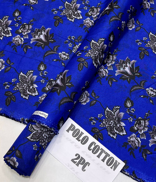 2pc American Cotton Unstitched suit -704