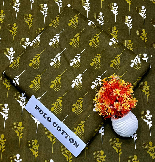 2pc Micro Polo Cotton Unsititched suit -58