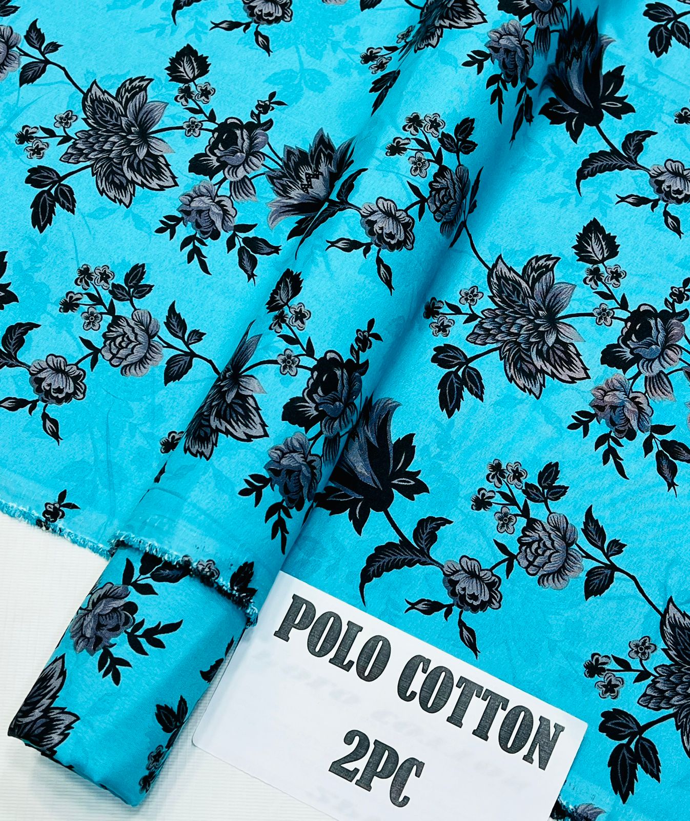 2pc American Cotton Unstitched suit -702