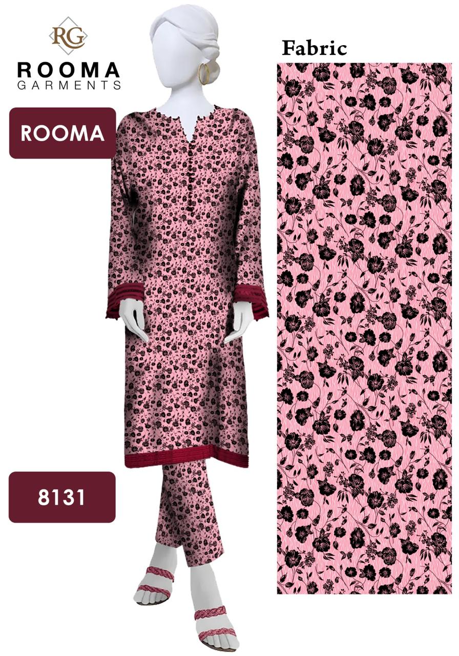 2pc American Cotton Unsititched suit -602