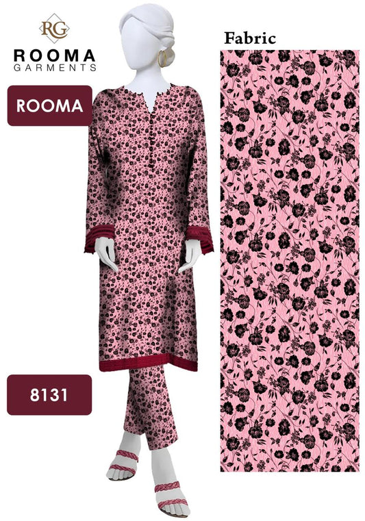 2pc American Cotton Unsititched suit -602
