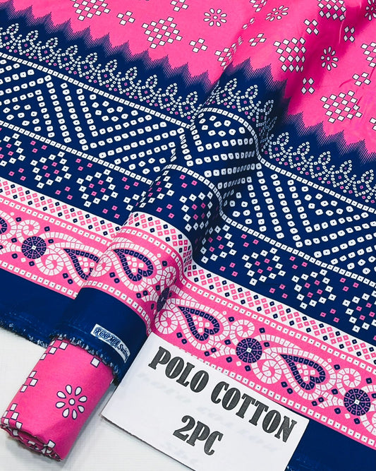 2pc American Cotton Unstitched suit -707