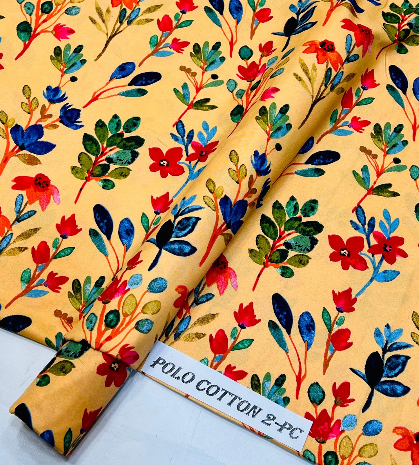 2pc American Cotton Unstitched suit -718